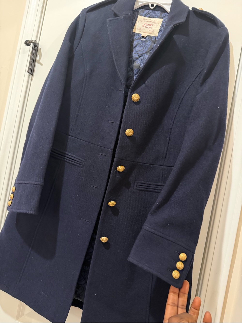 Brooks Brothers 100% wool coat size 8 - Picture 5 of 9